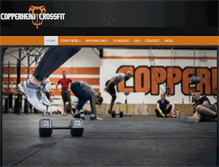 Tablet Screenshot of copperheadcrossfit.com